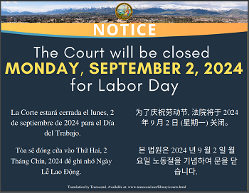 Closed Monday, September 2, 2024